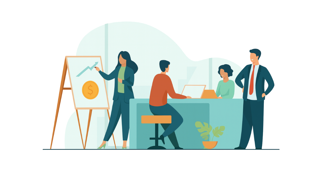 Équipe de professionnels en réunion illustrant l’accompagnement BEREX pour les entreprises : audits techniques, états des lieux, évaluations et gestion de projets immobiliers.